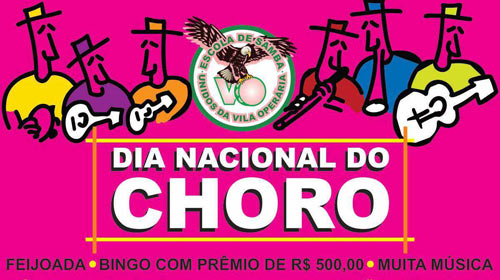 Para comemorar o Dia do Choro, Vila Operária realiza feijoada neste sábado