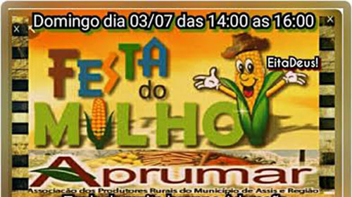 APRUMAR conta com show gospel na 17ª Festa do Milho