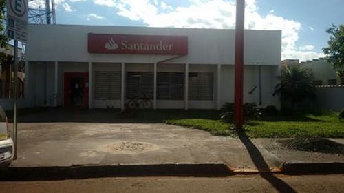 Após assaltos, agência do Santander deixa de funcionar em Cruzália