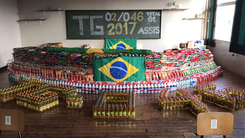 Tiro de Guerra arrecada seis toneladas de alimentos após Campanha Soldado Solidário, em Assis