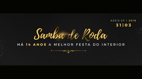 Compre o seu ingresso para o Samba de Roda 2018 e aproveite 10h de open bar