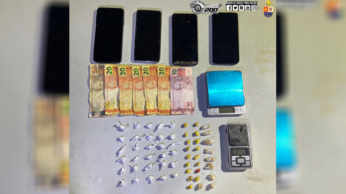 Homem de 36 anos é detido por tráfico de drogas em operação da PM em Florínea