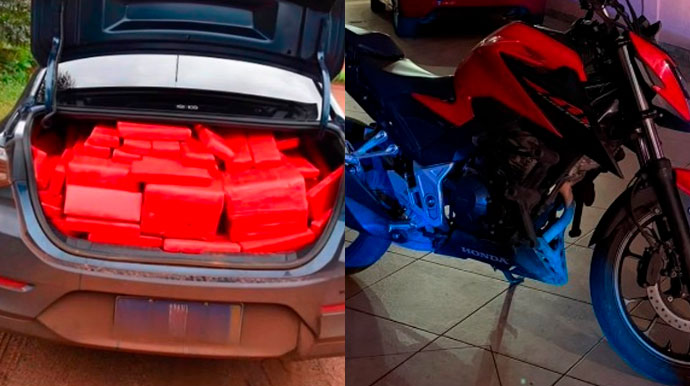 Dois homens são presos suspeitos de envolvimento em transporte de 870 kg de maconha apreendidos em Palmital