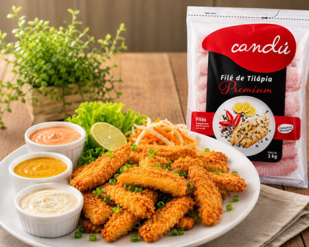 Linha Candú da Coopermota estreia série de receitas e apresenta Tilápia Empanada com Três Molhos
