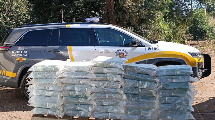 TOR prende traficante com 42,9 kg de cocaína escondidos em fundo falso de veículo em Palmital