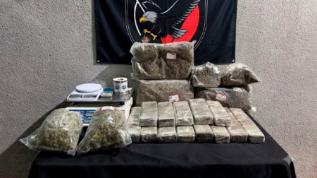 Parte da droga foi encontrada dentro de uma sacola abandonada pelo suspeito durante a fuga - FOTO: Polícia/Divulgação